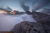 Ultime luci sul Cimon della Pala